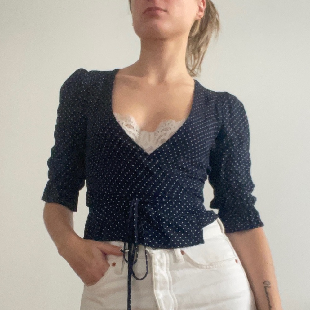 Reformation Wrap Top